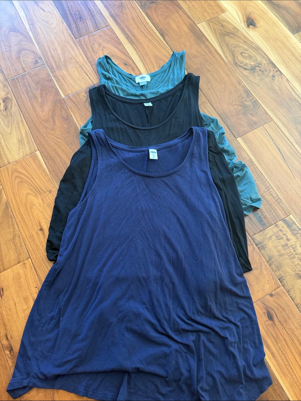 Old Navy Women’s Tank Tops in Navy, Black, Teal-Green